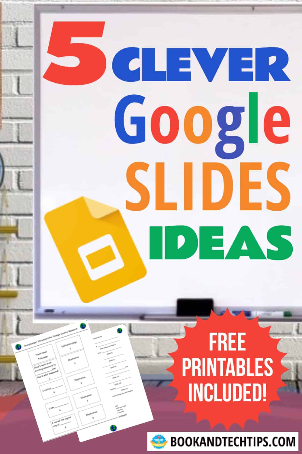 5 clever Google slides ideas with logo
