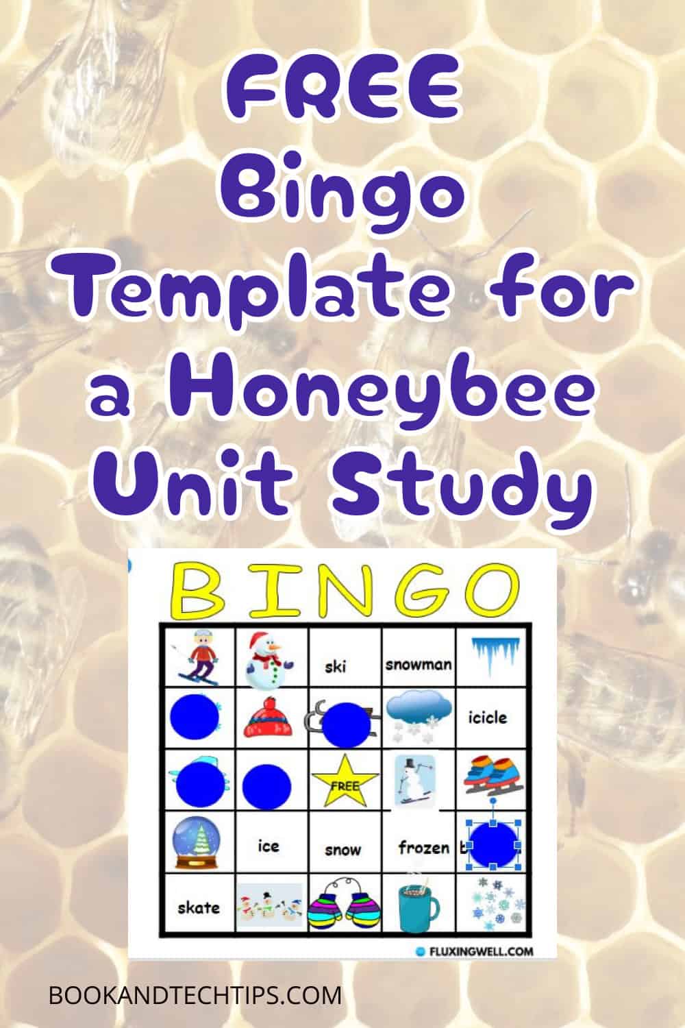 Bee books for kids and free bingo template