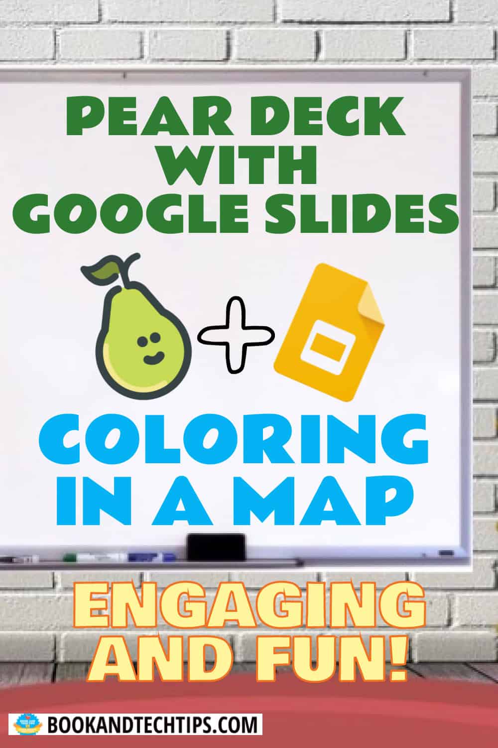 pear deck with google slides coloring in a map