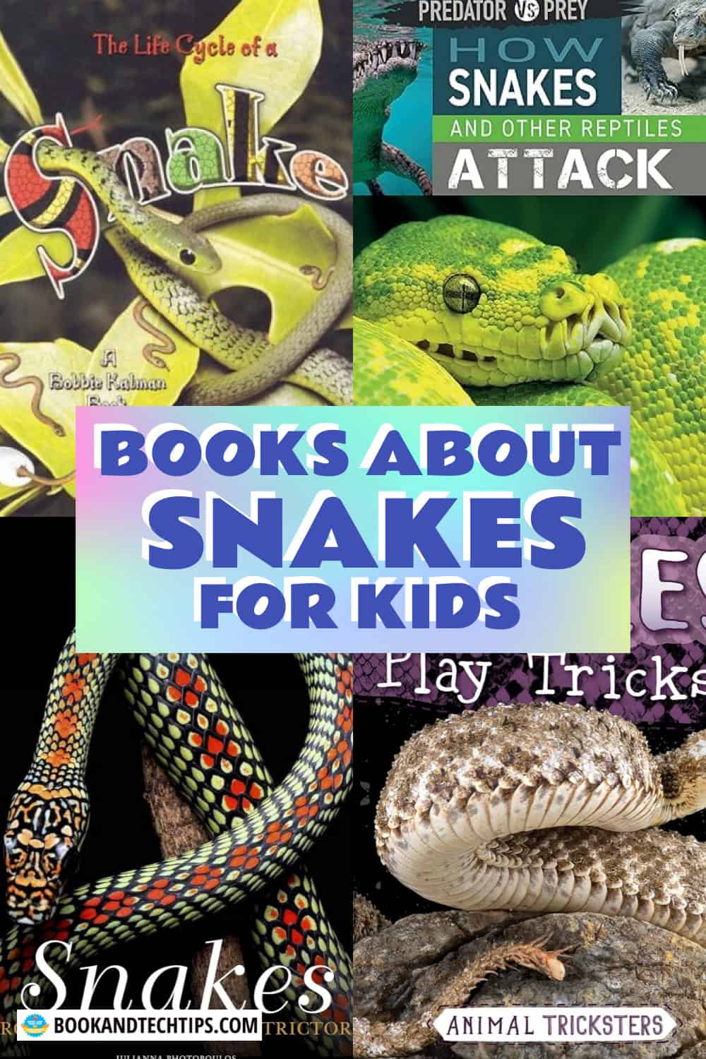 Books About Snakes collage