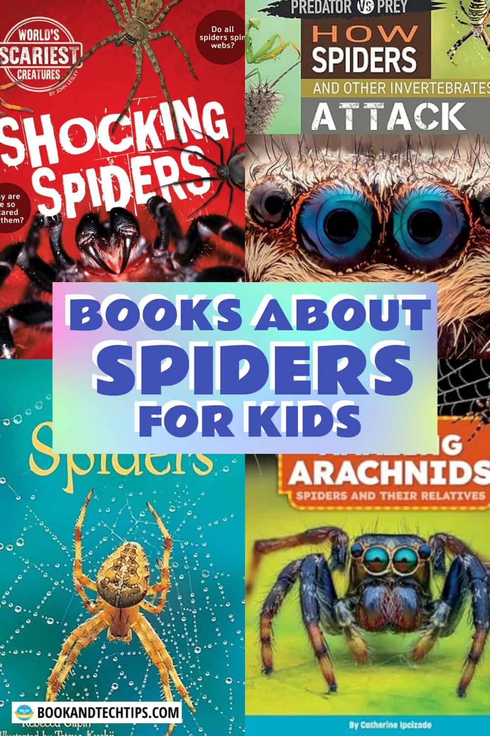 Books About Spiders collage